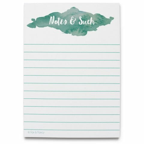 Notes and Such | 4.25"x5.5" Notepad | 50 Pages