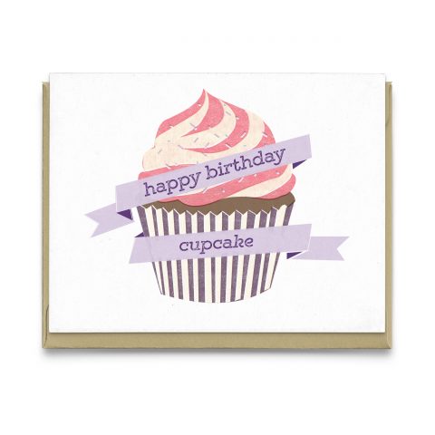 Happy Birthday Cupcake Greeting Card