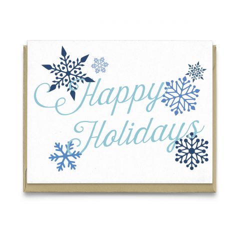 Snowflakes Holiday Greeting Card
