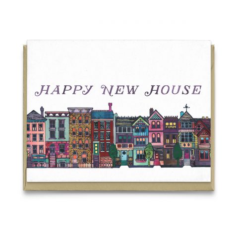 Happy New House Greeting Card