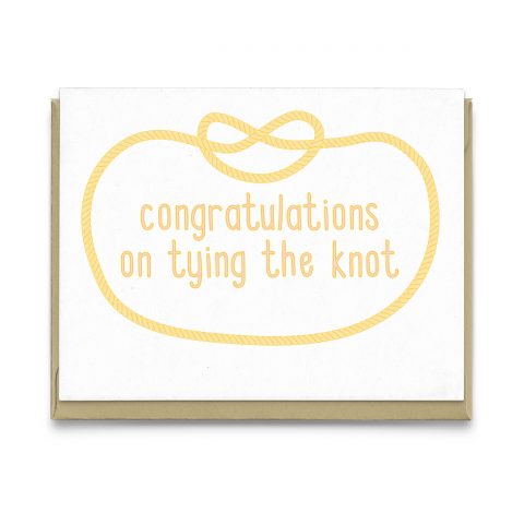 Tying the Knot Greeting Card