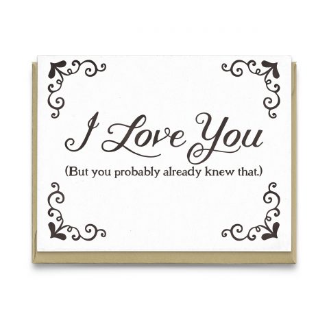 I Love You Greeting Card