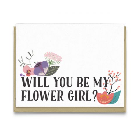 Will You Be My Flower Girl Greeting Card
