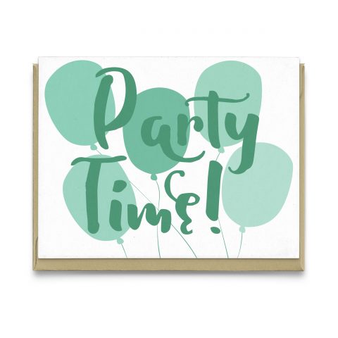 Party Time Birthday Greeting Card