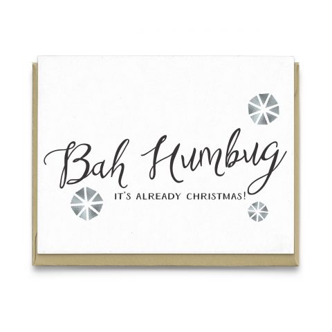 Bah Humbug Holiday Greeting Card