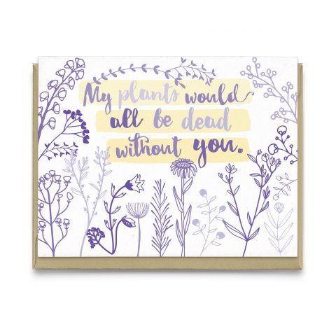 Dead Plants Greeting Card
