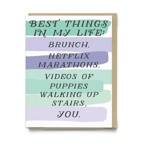 Best Things Greeting Card