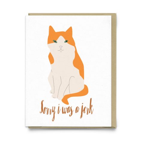 Sorry I Was A Jerk Greeting Card