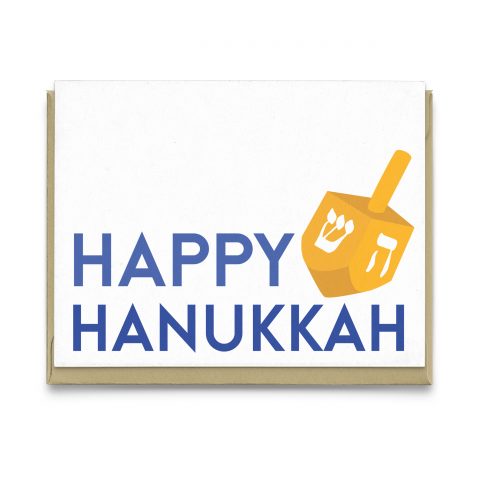 Happy Hannukah Jewish Greeting Card