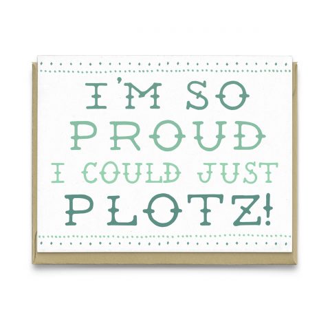 Plotz Jewish Greeting Card