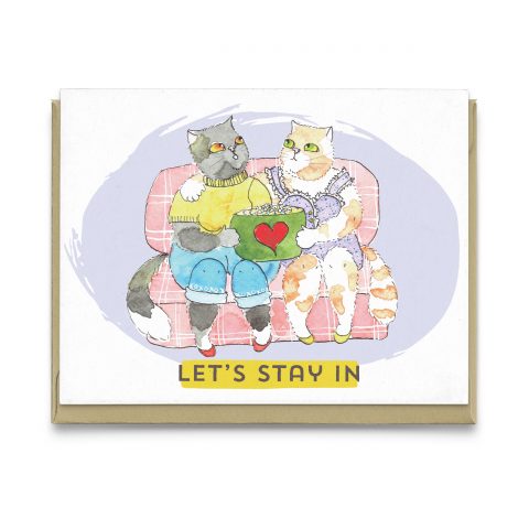 Let’s Stay In Greeting Card