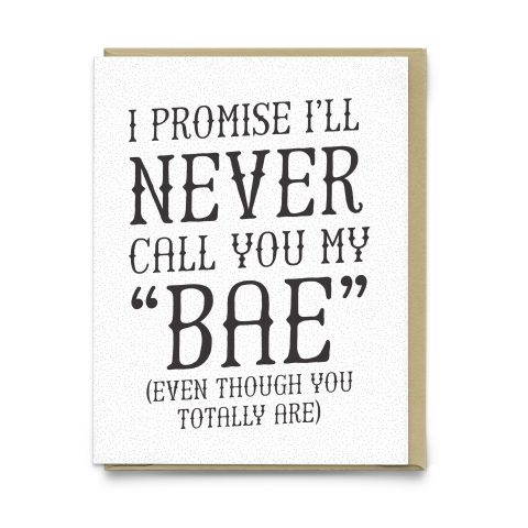 Bae Greeting Card