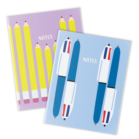 Pens and Pencils Notebook Set