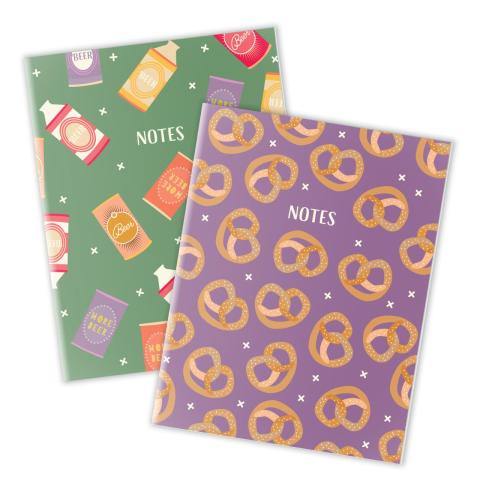 Pretzels and Beers Notebook Set